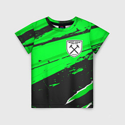 Детская футболка West Ham sport green