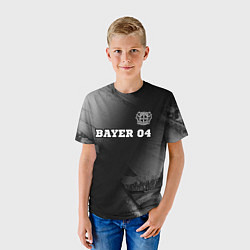 Футболка детская Bayer 04 sport на темном фоне посередине, цвет: 3D-принт — фото 2