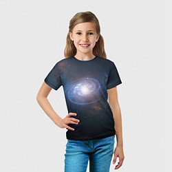 Футболка детская Спиральная галактика, цвет: 3D-принт — фото 2