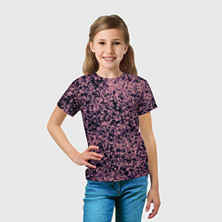 Футболка детская Абстрактный брызги сине-розовый, цвет: 3D-принт — фото 2