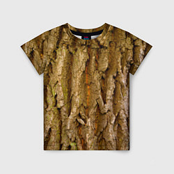 Детская футболка Кора дерева текстура