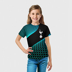 Футболка детская Tottenham football net, цвет: 3D-принт — фото 2