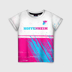 Детская футболка Hoffenheim neon gradient style посередине