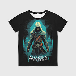 Футболка детская Assassins creed темный стиль, цвет: 3D-принт