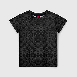 Детская футболка Японский черный орнамент