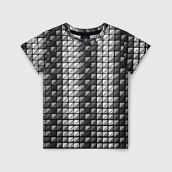 Детская футболка Чёрно-белые квадраты