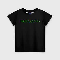 Детская футболка Hello world