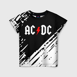 Футболка детская Ac dc rock, цвет: 3D-принт