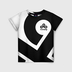 Детская футболка Cloud9 - black and white