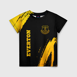 Детская футболка Everton - gold gradient вертикально