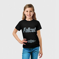 Футболка детская Fallout - Logo, цвет: 3D-принт — фото 2