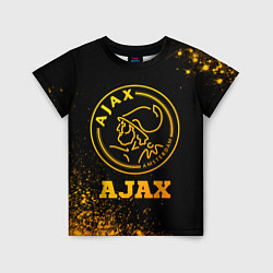 Детская футболка Ajax - gold gradient