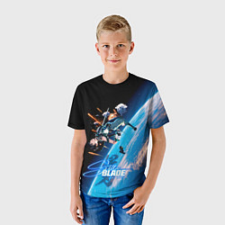 Футболка детская Ева stellar blade, цвет: 3D-принт — фото 2