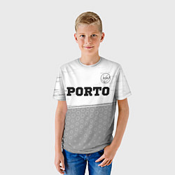 Футболка детская Porto sport на светлом фоне посередине, цвет: 3D-принт — фото 2