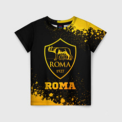 Детская футболка Roma - gold gradient