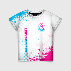 Детская футболка Galatasaray neon gradient style вертикально