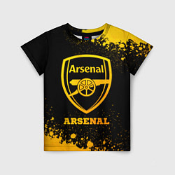 Футболка детская Arsenal - gold gradient, цвет: 3D-принт
