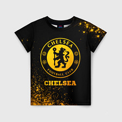 Детская футболка Chelsea - gold gradient