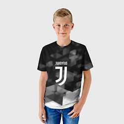 Футболка детская Juventus geometry fc, цвет: 3D-принт — фото 2