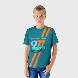 Футболка детская Porsche немецкий спорткар, цвет: 3D-принт — фото 2