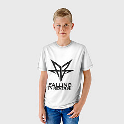 Футболка детская Falling in Reverse band logo, цвет: 3D-принт — фото 2
