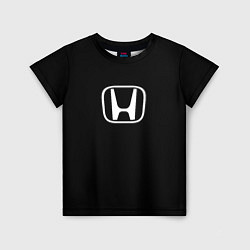 Детская футболка Honda white logo