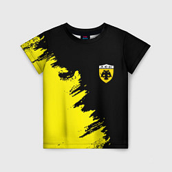 Футболка детская AEK sport color yellow, цвет: 3D-принт