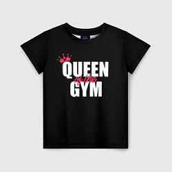 Детская футболка Queen of the gym - crown