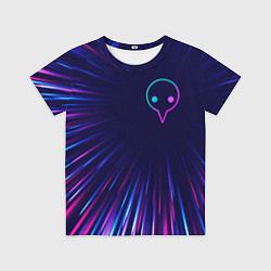 Футболка детская Evangelion neon blast lines, цвет: 3D-принт