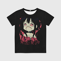 Футболка детская No loli No life, цвет: 3D-принт
