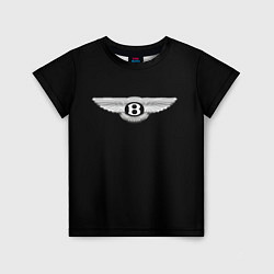 Футболка детская Bentley logo, цвет: 3D-принт