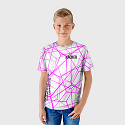 Футболка детская Нет никакой безопасности розовый, цвет: 3D-принт — фото 2