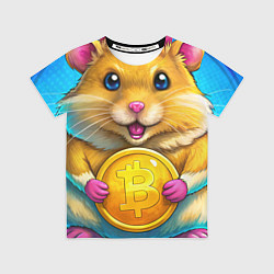 Футболка детская Хомячок и коины, цвет: 3D-принт