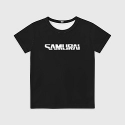 Футболка детская Samurai logo white, цвет: 3D-принт