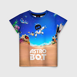 Детская футболка Astro bot персонажи