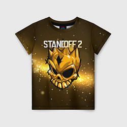 Детская футболка Gold skull - Standoff 2