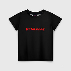 Детская футболка Metal gear red logo