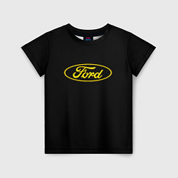 Детская футболка Ford logo yellow