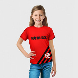 Футболка детская Roblox geometry game, цвет: 3D-принт — фото 2