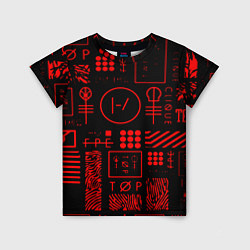 Детская футболка Twenty one pilots pattern rock