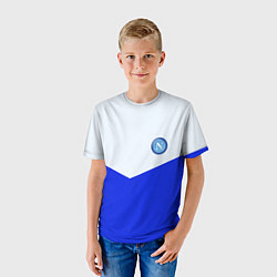 Футболка детская Napoli fc geometry, цвет: 3D-принт — фото 2