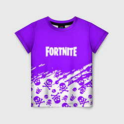 Футболка детская Fortnite skull pattern, цвет: 3D-принт