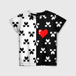 Детская футболка Minecraft pattern love