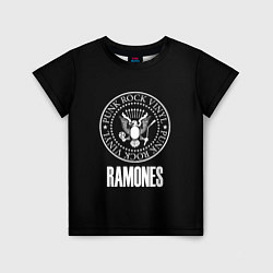 Детская футболка Ramones rock logo