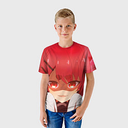 Футболка детская Моя подруга олениха Нокотан Нэко Нэкоямада, цвет: 3D-принт — фото 2