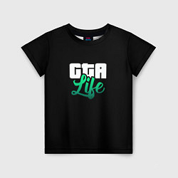 Детская футболка GTA life logo