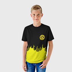 Футболка детская Borussia fire fc, цвет: 3D-принт — фото 2
