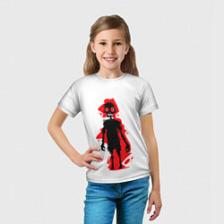 Футболка детская Красный Зомби, цвет: 3D-принт — фото 2
