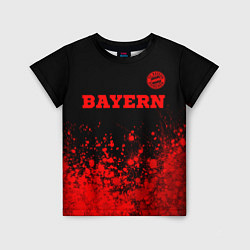 Футболка детская Bayern - red gradient посередине, цвет: 3D-принт