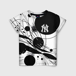 Детская футболка New York Yankees baseball team - abstraction